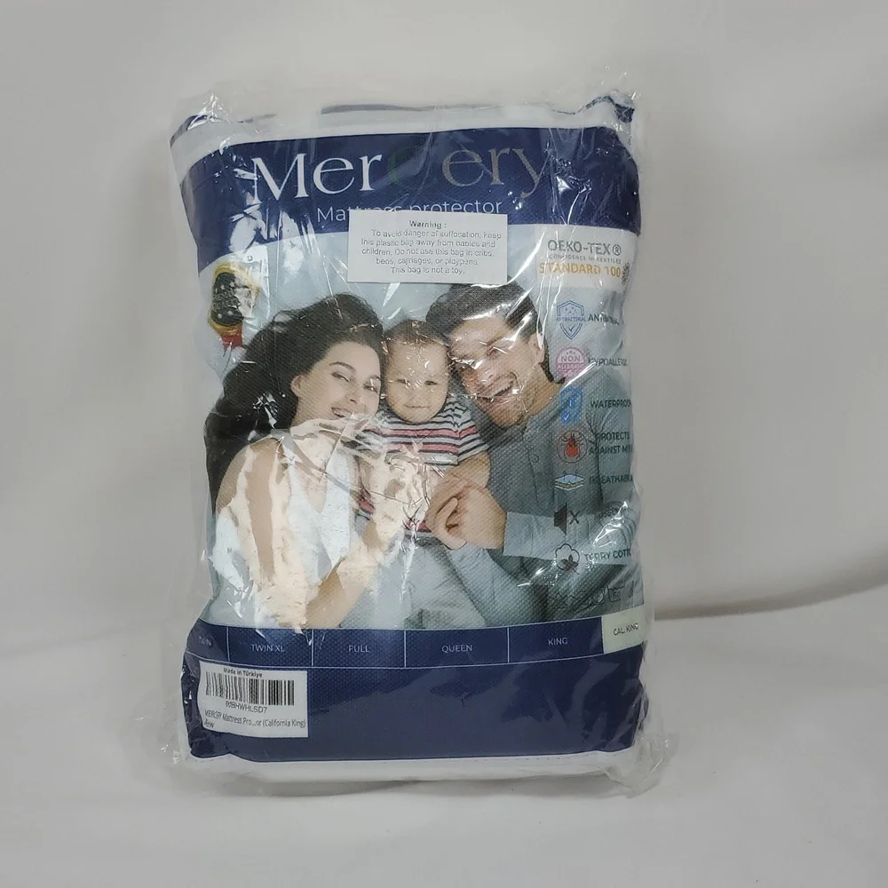 Mercery Waterproof Mattress Protector - Turkish Terry Cotton - CAL KING
